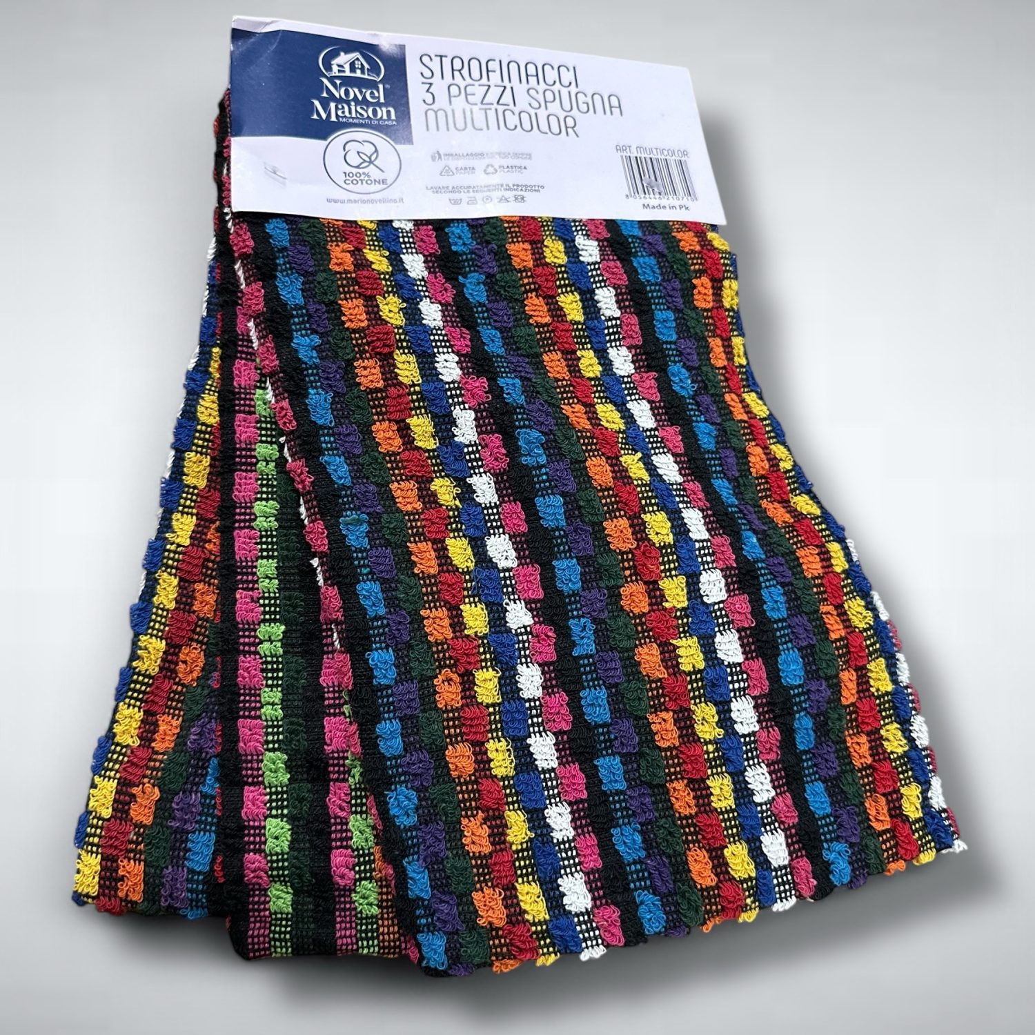 Strofinacci Asciugapiatti MULTICOLOR da cucina set da 3pz